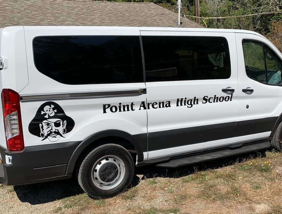 Point Arena Pirates van